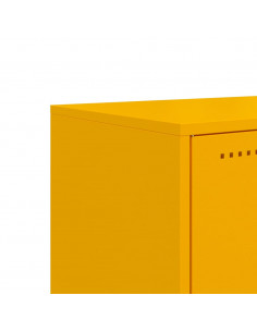 Mobile TV Giallo Senape 100,5x39x60,5 cm in Acciaio
