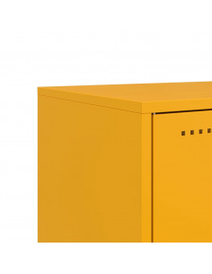 Mobile TV Giallo Senape 68x39x60,5 cm in Acciaio