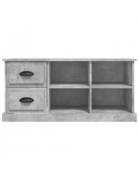 Mobile TV Grigio Cemento 102x35,5x47,5 cm in Legno Multistrato