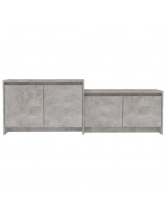 Mobile TV Grigio Cemento 146,5x35x50 cm in Truciolato