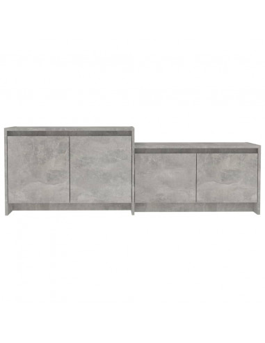 Mobile TV Grigio Cemento 146,5x35x50 cm in Truciolato