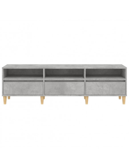 Mobile TV Grigio Cemento 150x30x44,5 cm Legno Multistrato