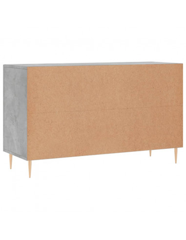 Credenza Grigio Cemento 100x36x60 cm in Legno Multistrato