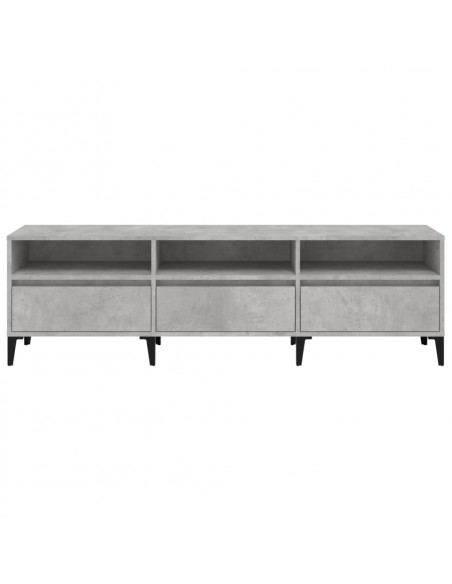 Mobile TV Grigio Cemento 150x30x44,5 cm Legno Multistrato
