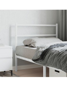 Testiera in Metallo Bianco 107 cm