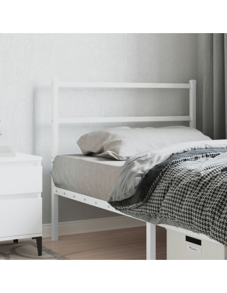 Testiera in Metallo Bianco 107 cm