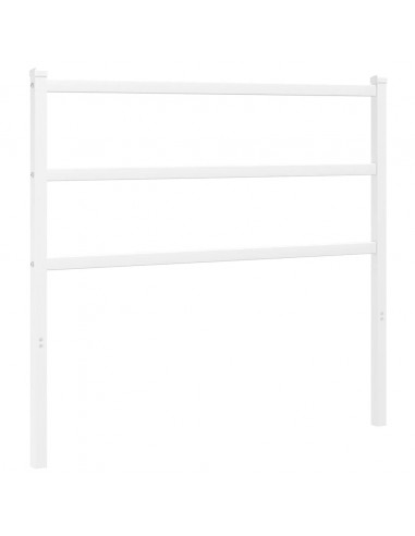 Testiera in Metallo Bianco 107 cm