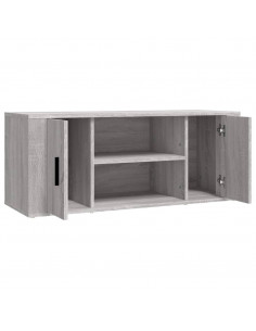 Mobile TV Grigio Sonoma 100x35x40 cm in Legno Multistrato
