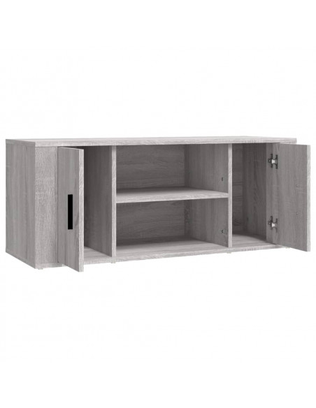 Mobile TV Grigio Sonoma 100x35x40 cm in Legno Multistrato