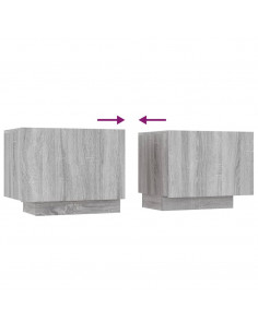 Mobile TV Grigio Sonoma 100x35x40 cm in Legno Multistrato