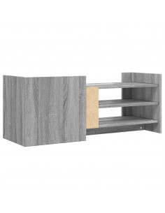 Mobile TV Grigio Sonoma 100x35x40 cm in Legno Multistrato