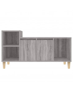 Mobile TV Grigio Sonoma 100x35x55 cm in Legno Multistrato