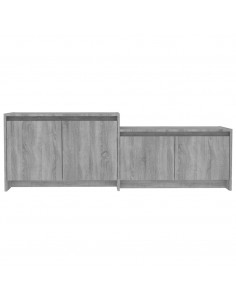 Mobile TV Grigio Sonoma 146,5x35x50 cm in Truciolato