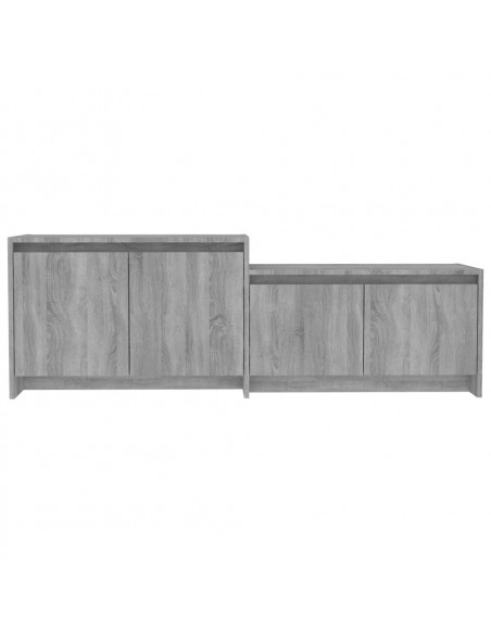 Mobile TV Grigio Sonoma 146,5x35x50 cm in Truciolato