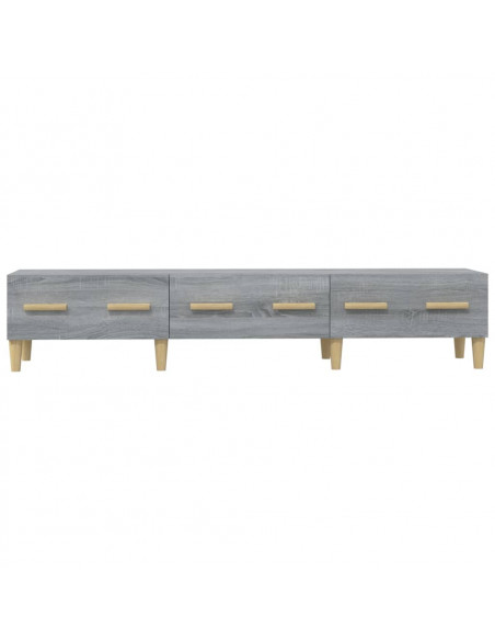 Mobile TV Grigio Sonoma 150x34,5x30 cm in Legno Multistrato