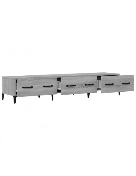Mobile TV Grigio Sonoma 150x34,5x30 cm in Legno Multistrato