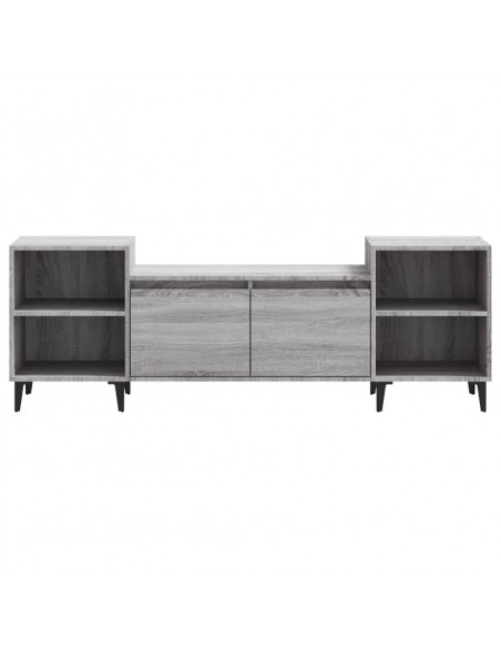 Mobile TV Grigio Sonoma 160x35x55 cm in Legno Multistrato