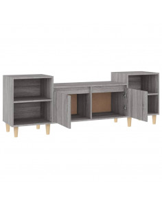 Mobile TV Grigio Sonoma 160x35x55 cm in Legno Multistrato