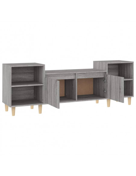 Mobile TV Grigio Sonoma 160x35x55 cm in Legno Multistrato