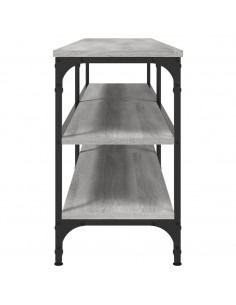 Mobile TV Grigio Sonoma 180x30x50cm Legno Multistrato e Metallo
