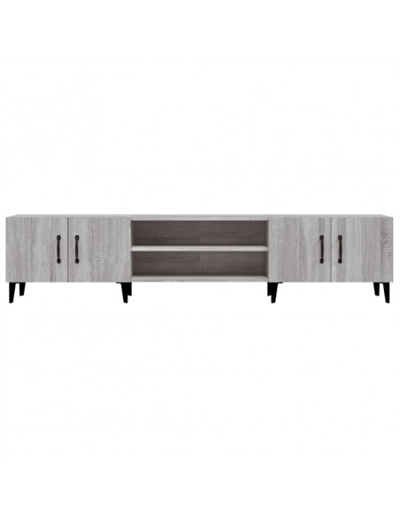 Mobile TV Grigio Sonoma 180x31,5x40 cm in Legno Multistrato
