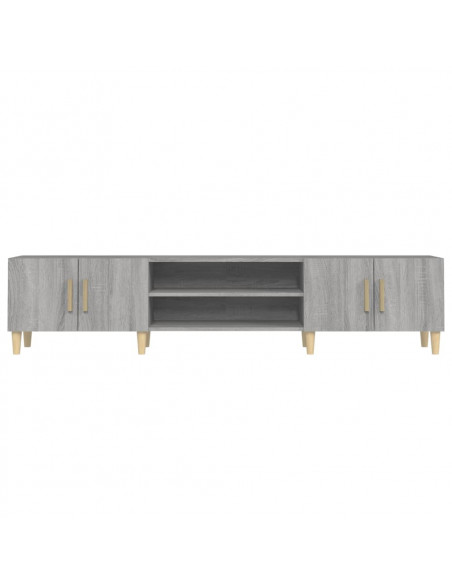 Mobile TV Grigio Sonoma 180x31,5x40 cm in Legno Multistrato