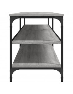 Mobile TV Grigio Sonoma 200x30x50cm Legno Multistrato e Metallo