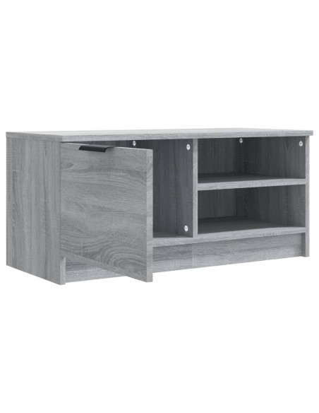 Mobile TV Grigio Sonoma 80x35x36,5 cm in Legno Multistrato