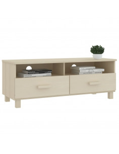 Mobile TV HAMAR Miele 106x40x40 cm in Legno Massello di Pino