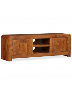 Mobile TV in Legno Massello con Finitura Ambra 120x30x40 cm