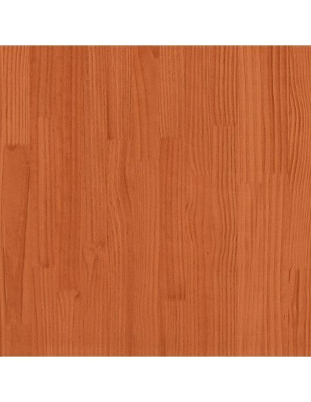 Mobile TV Marrone Cera 140x37x50 cm Legno Massello di Pino