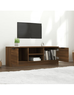 Mobile TV Marrone Rovere 102x35x36,5 cm in Legno Multistrato