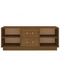 Mobile TV Miele 100x34x40 cm in Legno Massello di Pino