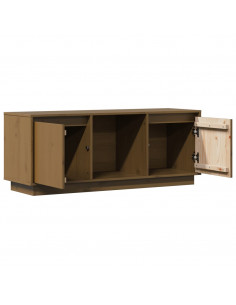 Mobile TV Miele 110,5x35x44 cm in Legno Massello di Pino