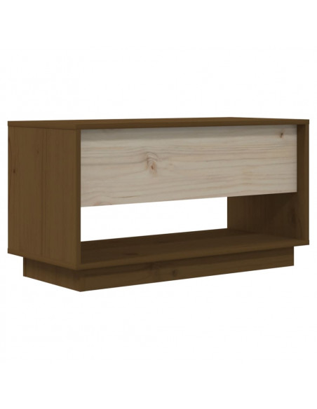 Mobile TV Miele 74x34x40 cm in Legno Massello di Pino