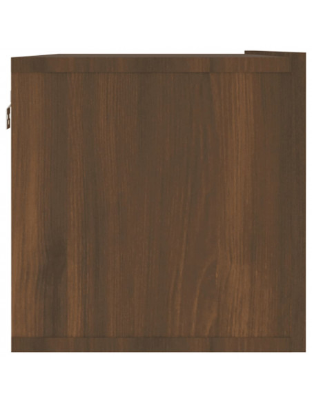 Mobile TV Muro Rovere Marrone 120x30x30cm Legno Multistrato