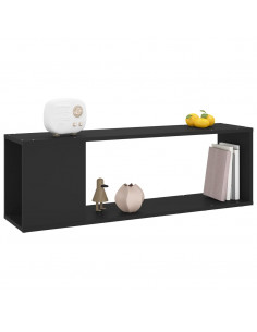 Mobile TV Nero 100x24x32 cm in Truciolato