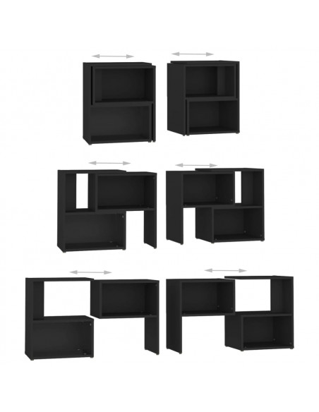 Mobile TV Nero 104x30x52 cm in Legno Multistrato