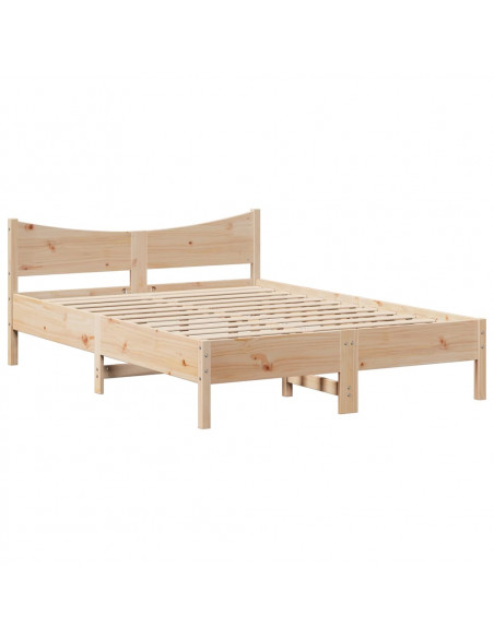 Giroletto con Testiera 160x200 cm in Legno Massello di Pino