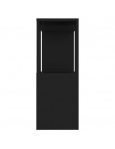 Mobile TV Nero 80x24x63 cm in Truciolato