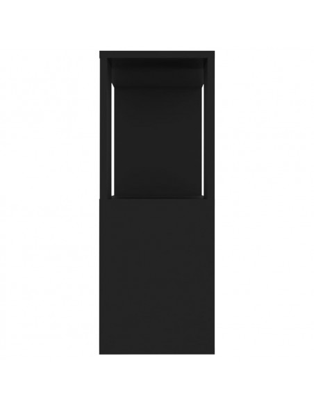 Mobile TV Nero 80x24x63 cm in Truciolato