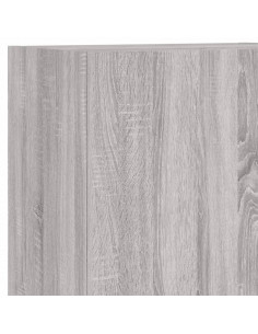 Mobile TV Parete Grigio Sonoma 40,5x30x102 cm Legno Multistrato