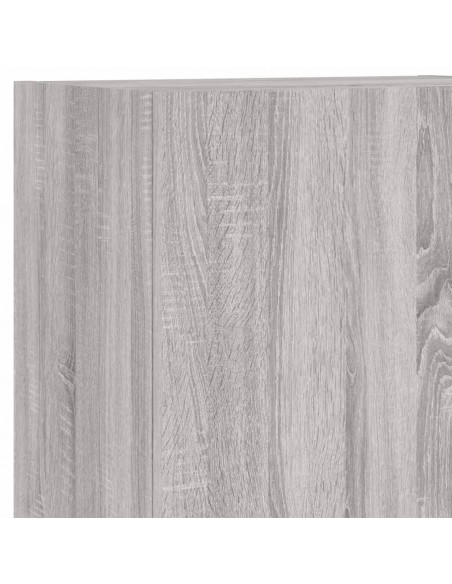 Mobile TV Parete Grigio Sonoma 40,5x30x102 cm Legno Multistrato