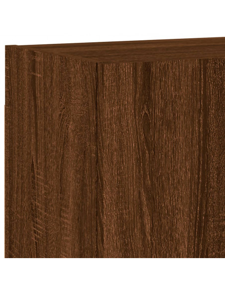 Mobile TV Parete Rovere Marrone 40,5x30x40 cm Legno Multistrato