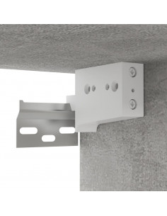 Mobile TV Pensile Grigio Cemento 100x30x26,5 cm Multistrato