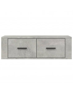 Mobile TV Pensile Grigio Cemento 80x36x25 cm Legno Multistrato