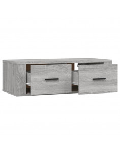 Mobile TV Pensile Grigio Sonoma 80x36x25cm in Legno Multistrato