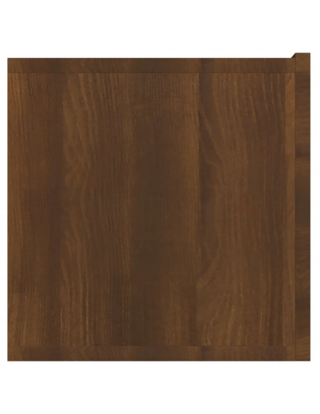 Mobile TV Pensile Rovere Marrone 60x30x30 cm Legno Multistrato