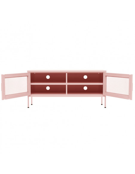 Mobile TV Rosa 105x35x50 cm in Acciaio