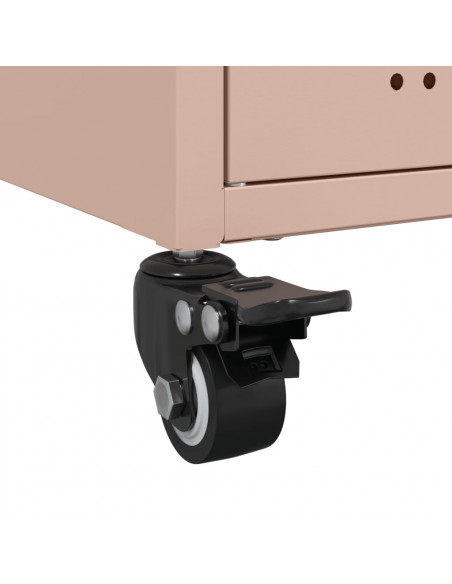 Mobile TV Rosa 68x39x43,5cm in Acciaio Laminato a Freddo